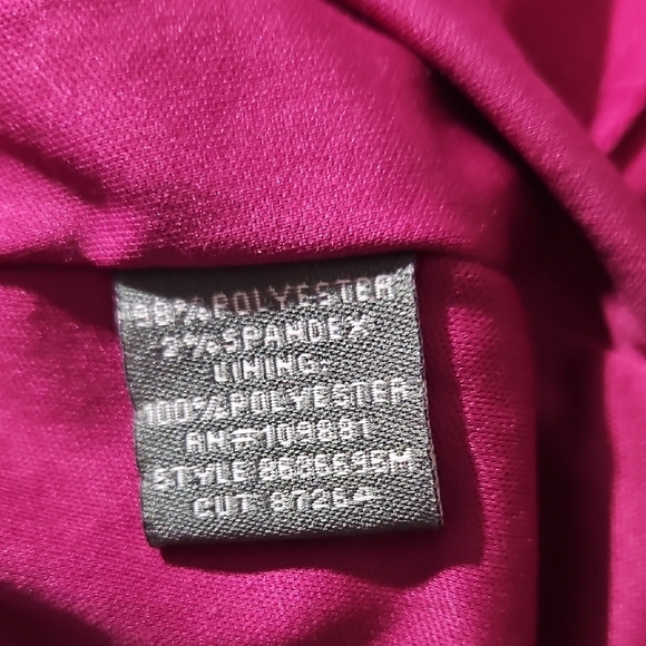 Donna Ricco Fuchsia Midi Dress - Size 12 - Picture 8 of 8